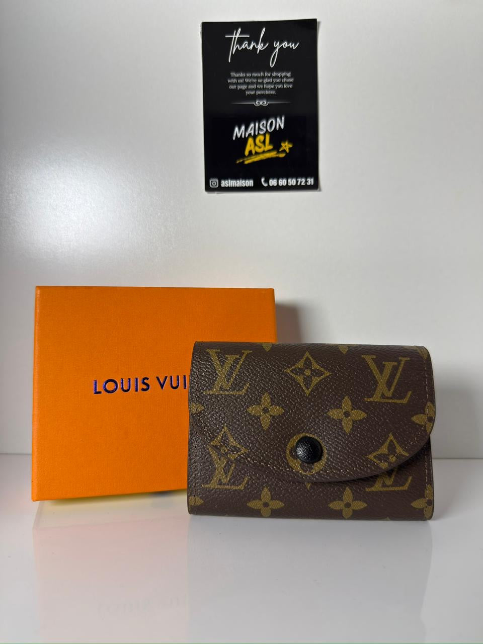 Portefeuille lv intérieur noir