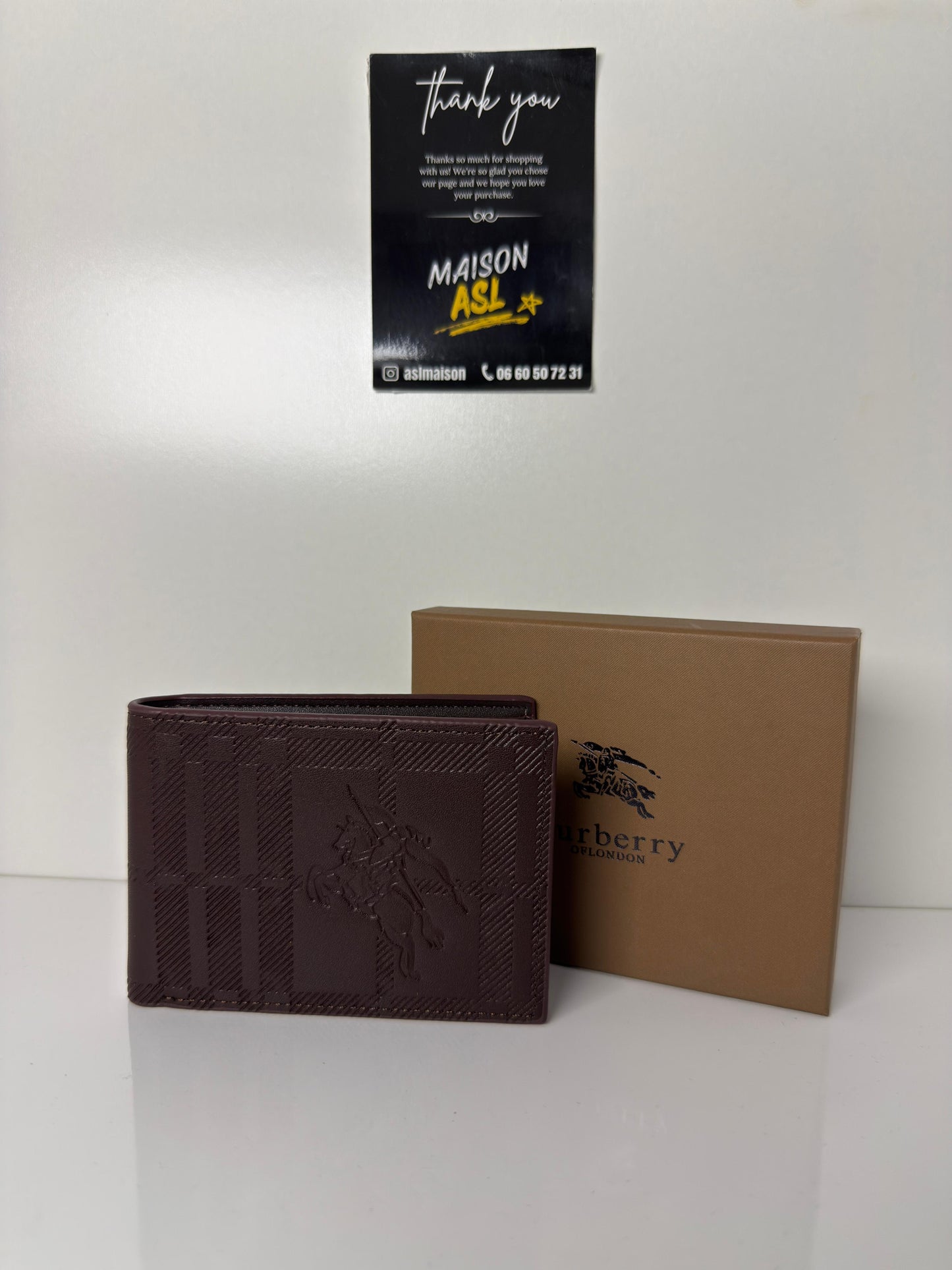 Portefeuille Burberry marron