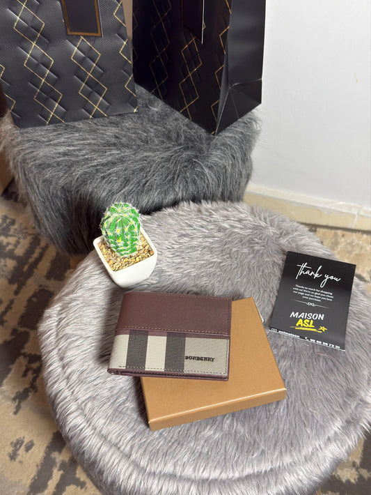Portefeuille Burberry marron