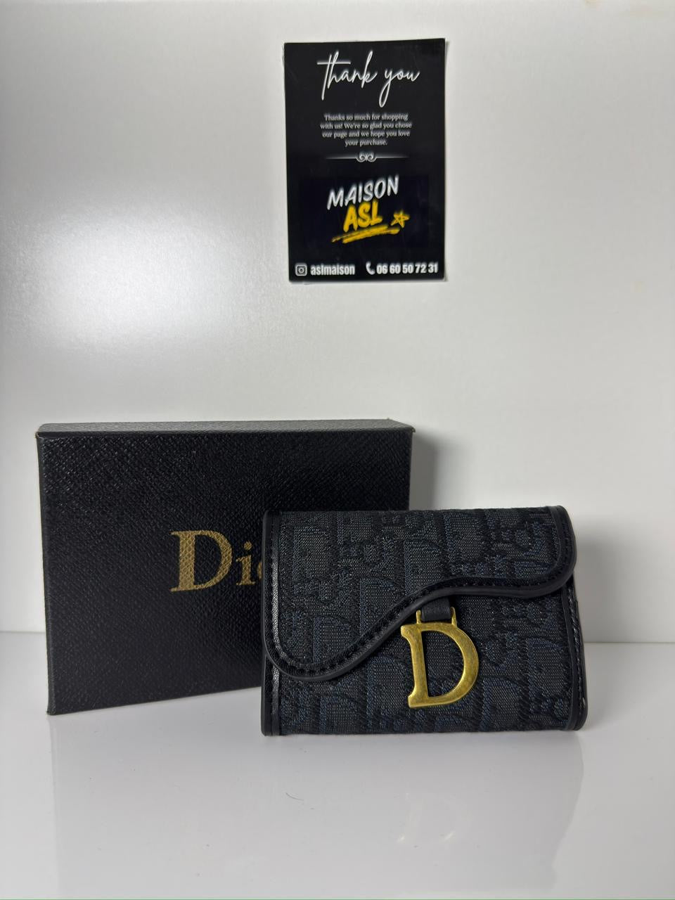Portefeuille dior noir