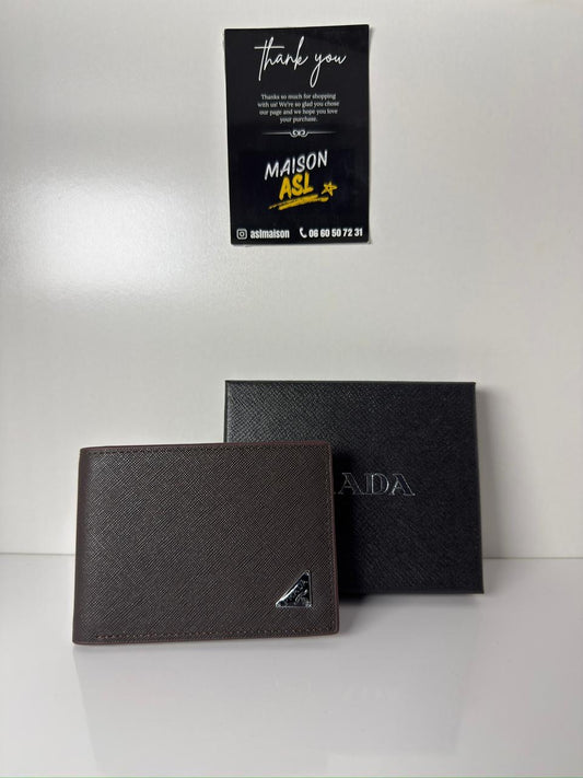 Portefeuille prada marron