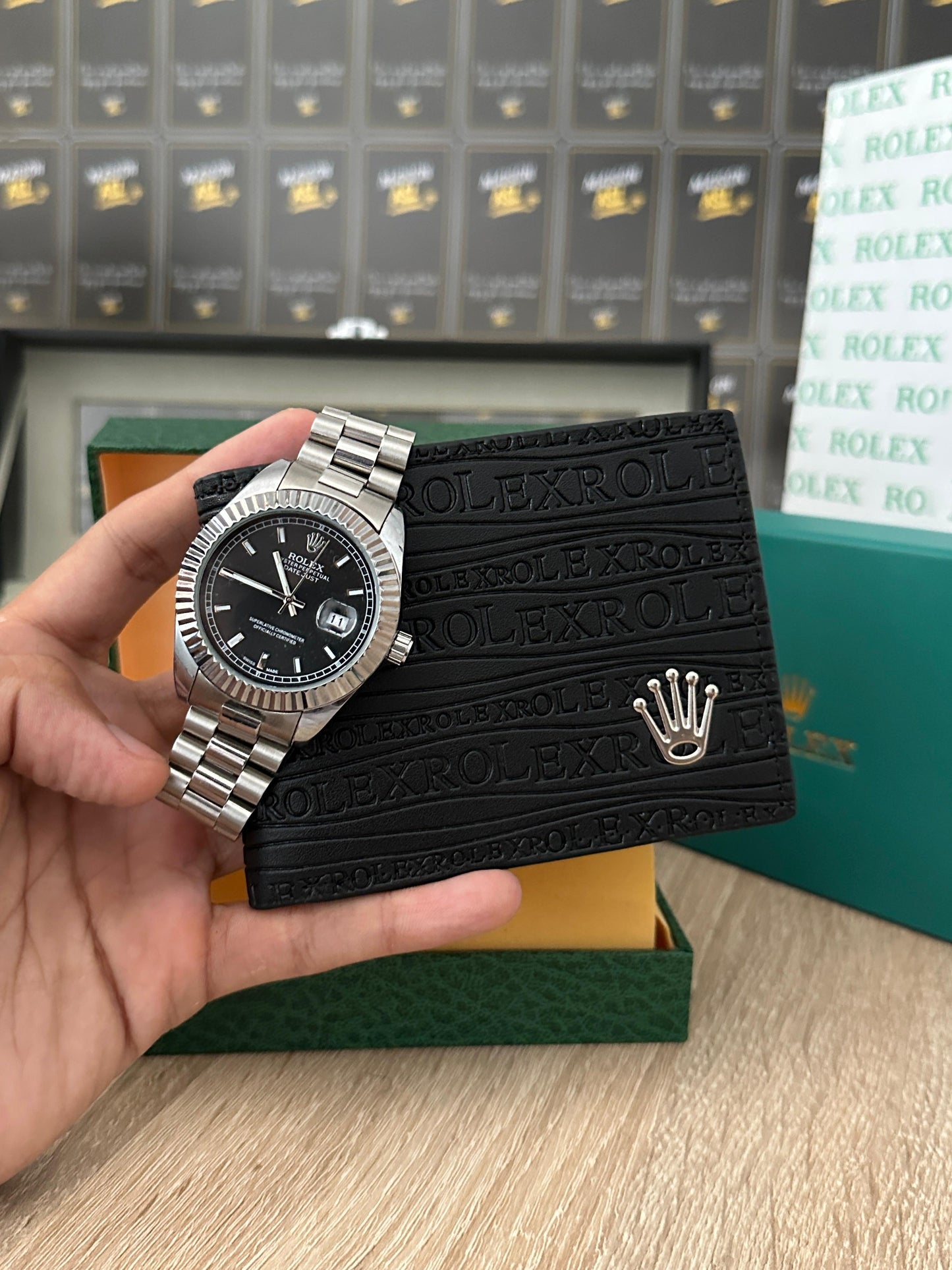 Pack montre + portefeuille