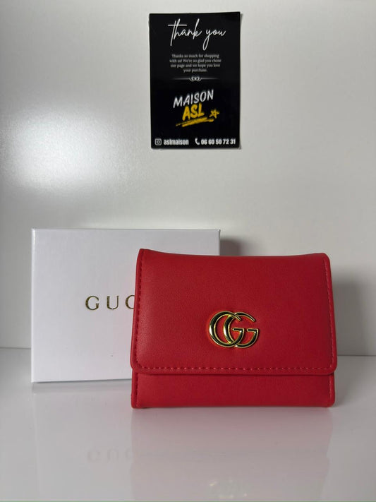 Portefeuille gucci rouge